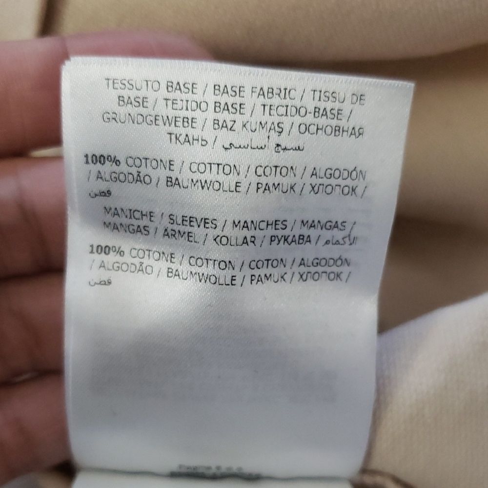 Moncler Twotone Cream Cotton Puff Sleeve Dress Size Medium NEW Retro Y2K Preppy - Picture 8 of 11